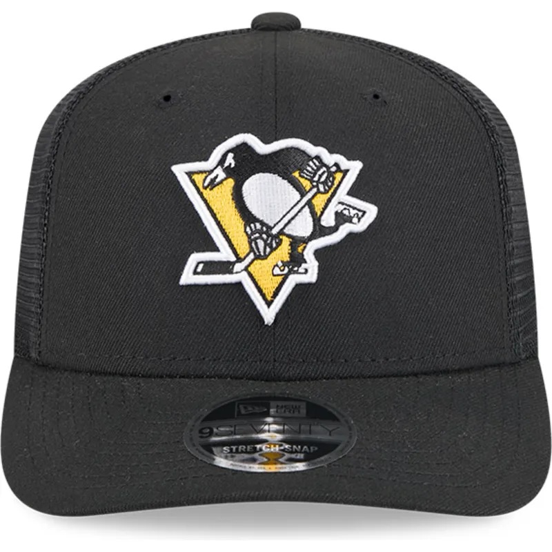 bone-trucker-preto-9seventy-stretch-snap-evergreen-da-pittsburgh-penguins-nhl-da-new-era