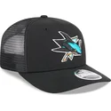 bone-trucker-preto-9seventy-stretch-snap-evergreen-da-san-jose-sharks-nhl-da-new-era