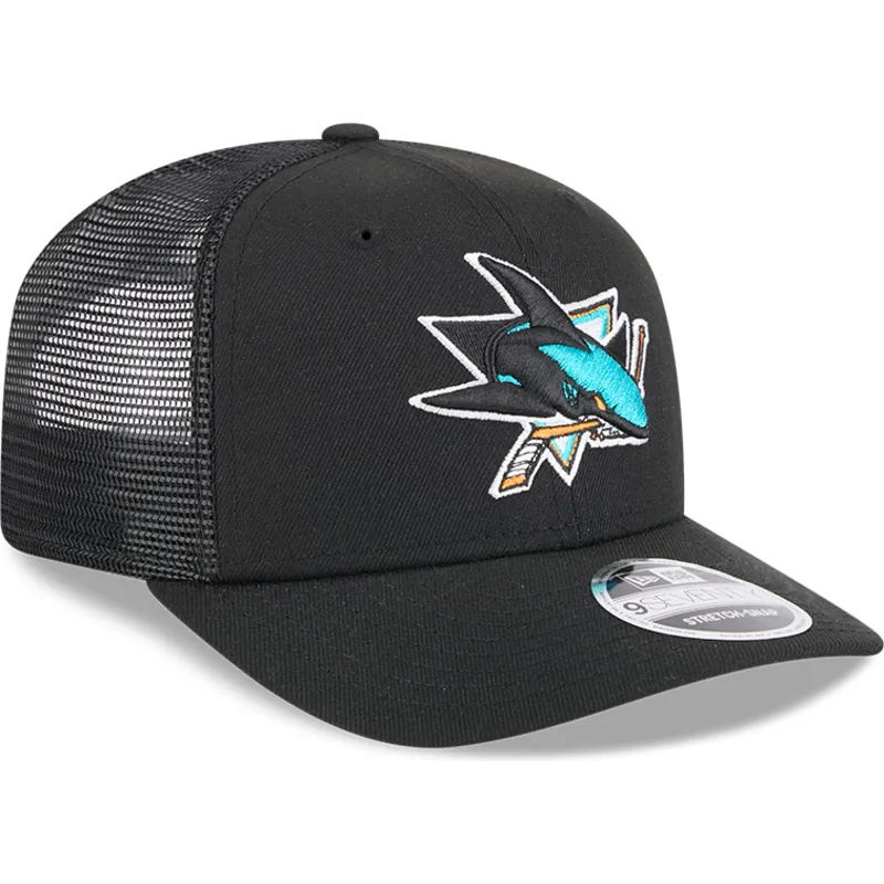 bone-trucker-preto-9seventy-stretch-snap-evergreen-da-san-jose-sharks-nhl-da-new-era