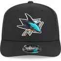 bone-trucker-preto-9seventy-stretch-snap-evergreen-da-san-jose-sharks-nhl-da-new-era