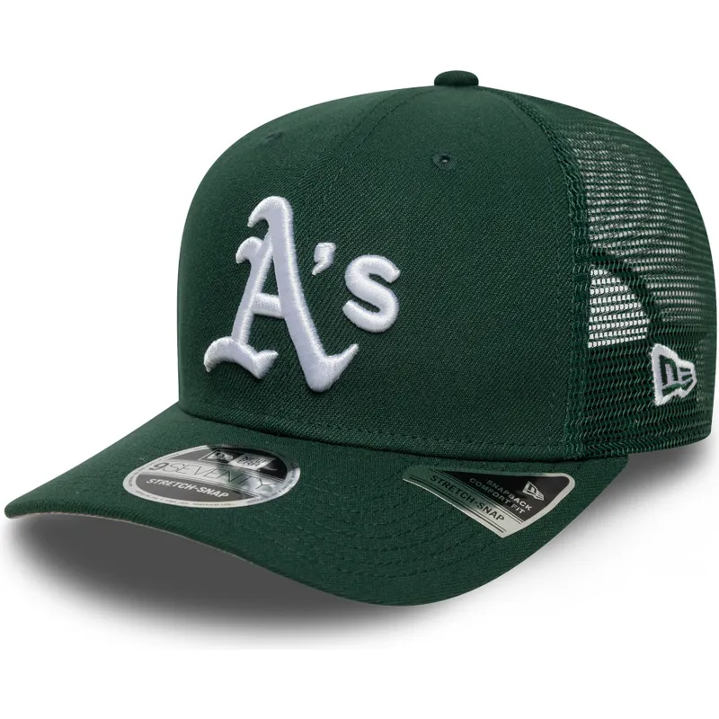bone-trucker-verde-9seventy-stretch-snap-evergreen-da-oakland-athletics-mlb-da-new-era