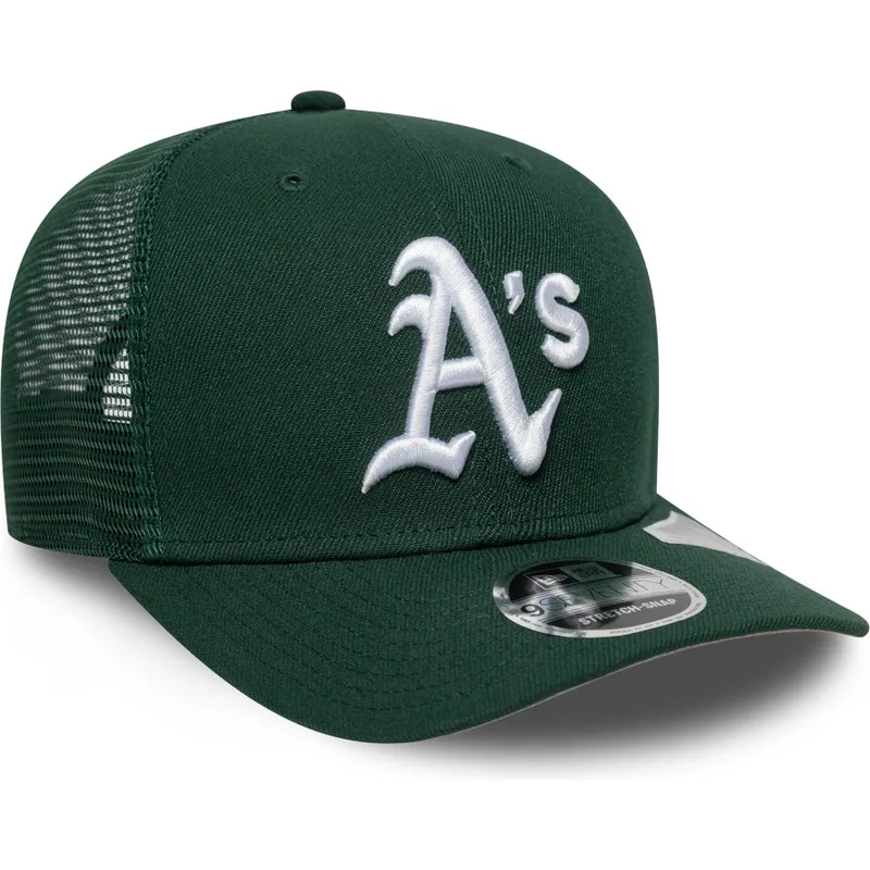 bone-trucker-verde-9seventy-stretch-snap-evergreen-da-oakland-athletics-mlb-da-new-era
