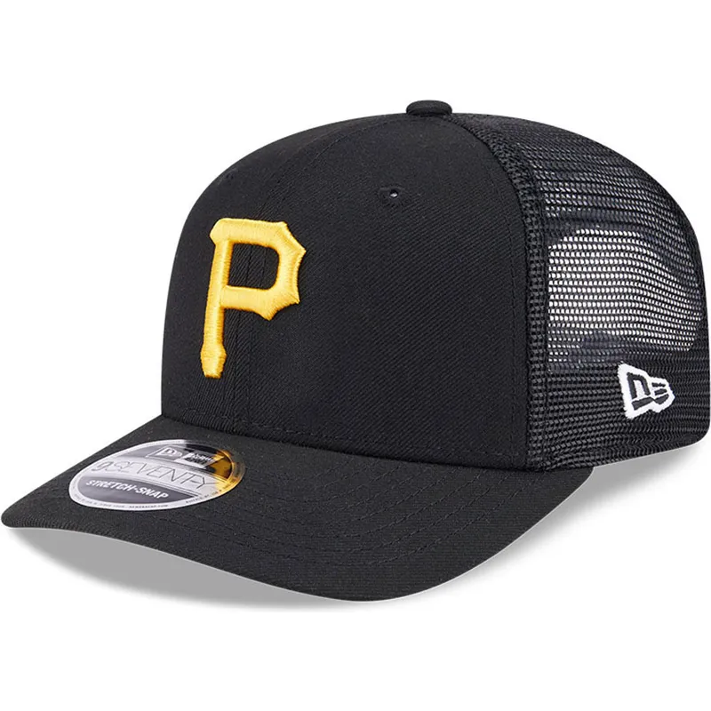 bone-trucker-preto-9seventy-stretch-snap-evergreen-da-pittsburgh-pirates-mlb-da-new-era