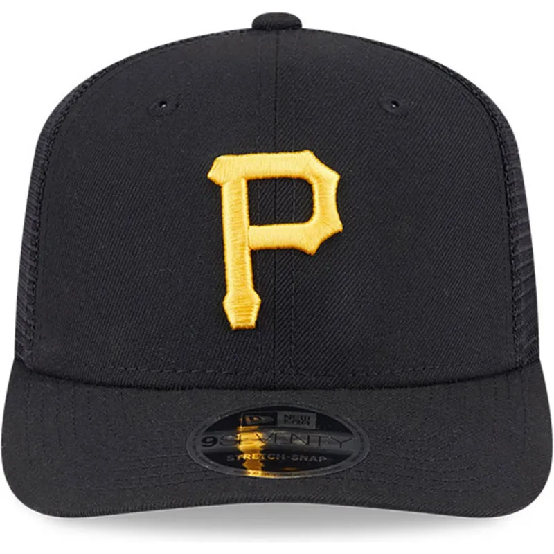 bone-trucker-preto-9seventy-stretch-snap-evergreen-da-pittsburgh-pirates-mlb-da-new-era