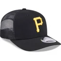 bone-trucker-preto-9seventy-stretch-snap-evergreen-da-pittsburgh-pirates-mlb-da-new-era