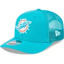 bone-trucker-azul-9seventy-stretch-snap-evergreen-da-miami-dolphins-nfl-da-new-era