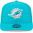 bone-trucker-azul-9seventy-stretch-snap-evergreen-da-miami-dolphins-nfl-da-new-era