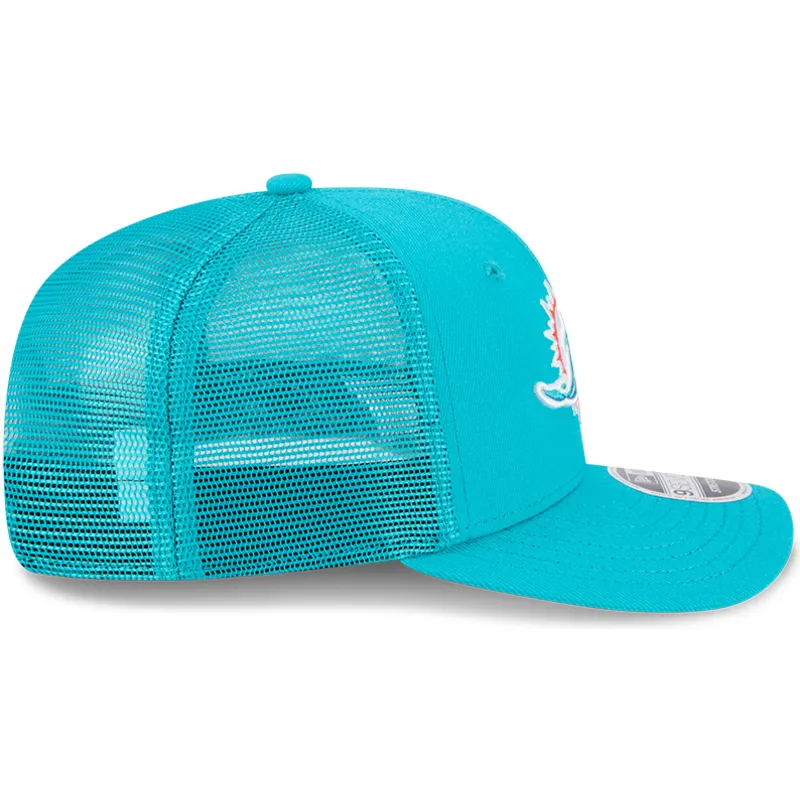 bone-trucker-azul-9seventy-stretch-snap-evergreen-da-miami-dolphins-nfl-da-new-era