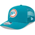 bone-trucker-azul-9seventy-stretch-snap-evergreen-helmet-da-miami-dolphins-nfl-da-new-era