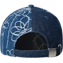 bone-curvo-azul-marinho-ajustavel-denim-mashup-medium-blue-floral-da-kangol