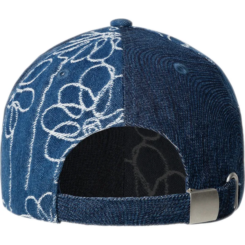 bone-curvo-azul-marinho-ajustavel-denim-mashup-medium-blue-floral-da-kangol