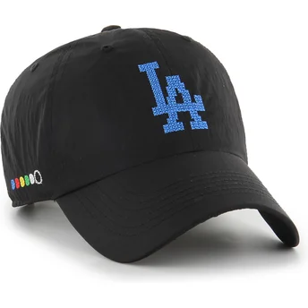 Boné curvo preto ajustável Clean Up Eight Bit Hero da Los Angeles Dodgers MLB da 47 Brand