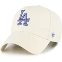 bone-curvo-bege-snapback-com-logo-azul-mvp-da-los-angeles-dodgers-mlb-da-47-brand
