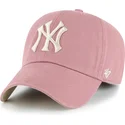 bone-curvo-rosa-ajustavel-clean-up-ballpark-da-new-york-yankees-mlb-da-47-brand