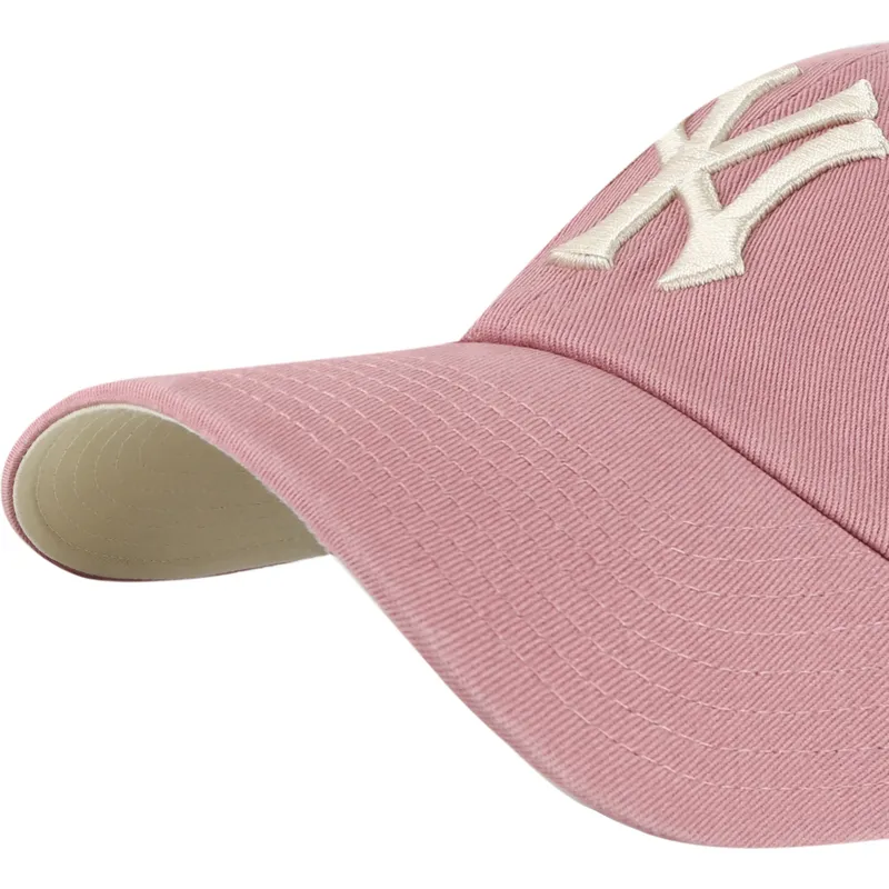 bone-curvo-rosa-ajustavel-clean-up-ballpark-da-new-york-yankees-mlb-da-47-brand