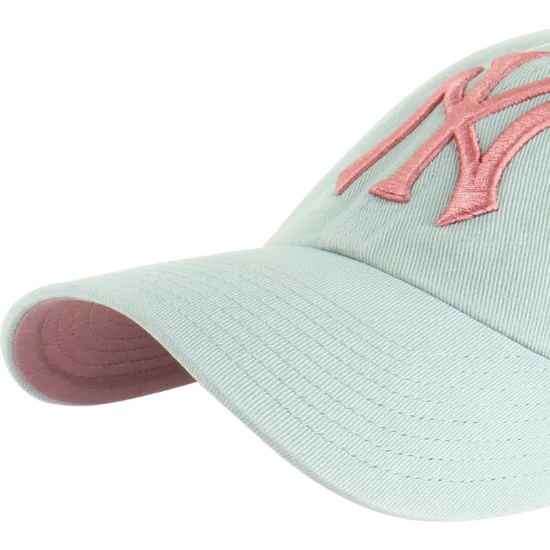 bone-curvo-verde-ajustavel-com-logo-rosa-clean-up-ballpark-da-new-york-yankees-mlb-da-47-brand