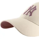bone-curvo-bege-snapback-com-logo-violeta-mvp-ballpark-da-new-york-yankees-mlb-da-47-brand