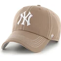 bone-curvo-castanho-ajustavel-clean-up-contrast-stitch-da-new-york-yankees-mlb-da-47-brand
