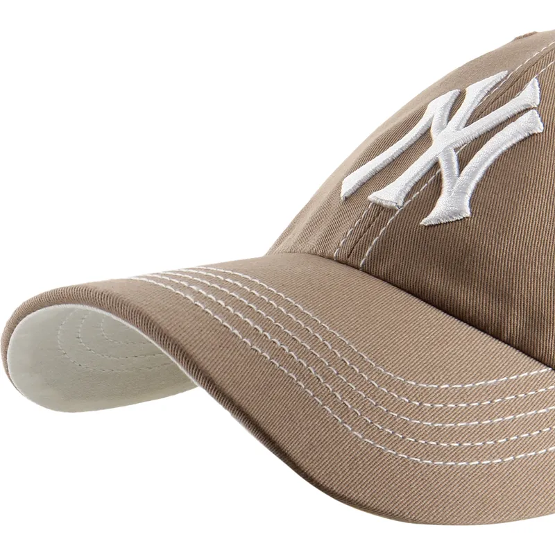 bone-curvo-castanho-ajustavel-clean-up-contrast-stitch-da-new-york-yankees-mlb-da-47-brand