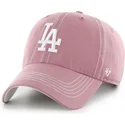 bone-curvo-rosa-ajustavel-clean-up-contrast-stitch-da-los-angeles-dodgers-mlb-da-47-brand