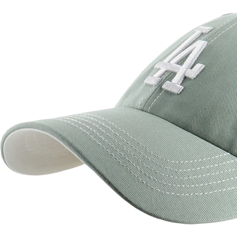 bone-curvo-verde-ajustavel-clean-up-contrast-stitch-da-los-angeles-dodgers-mlb-da-47-brand