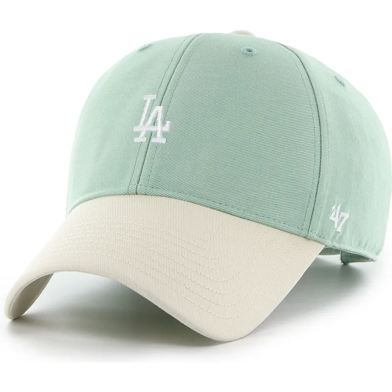 bone-curvo-verde-ajustavel-mvp-base-runner-two-tone-legend-da-los-angeles-dodgers-mlb-da-47-brand