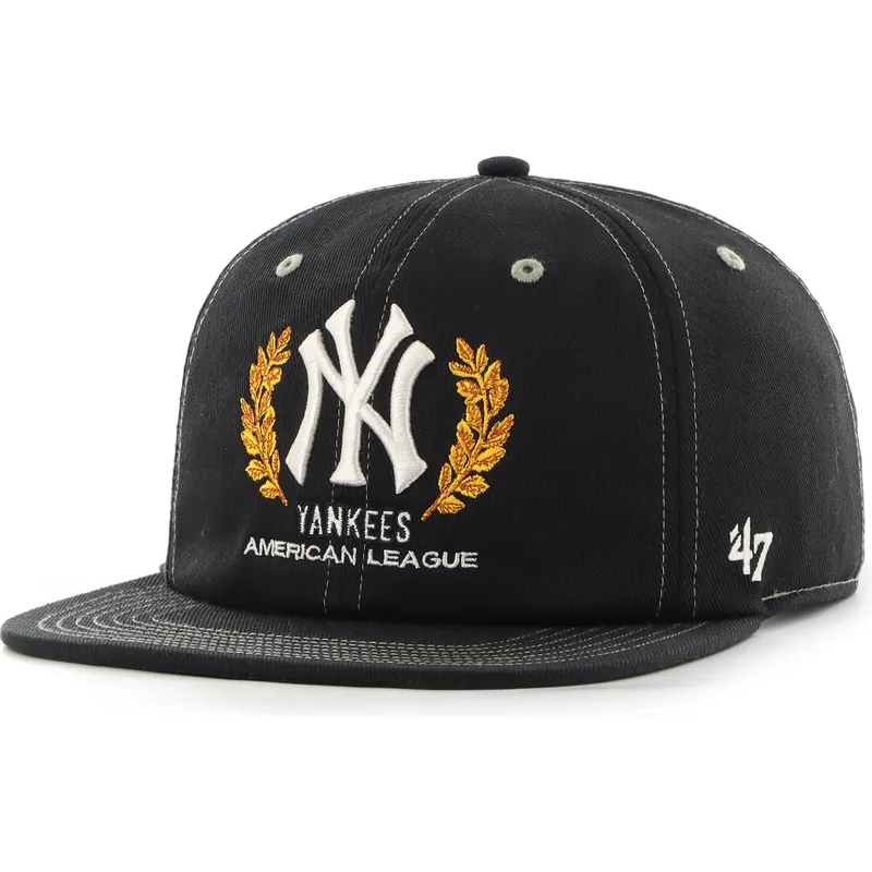 bone-plano-preto-snapback-captain-rl-keepsake-da-new-york-yankees-mlb-da-47-brand