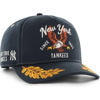 Boné curvo azul marinho snapback Hitch Keepsake da New York Yankees MLB da 47 Brand