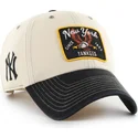 bone-curvo-bege-e-preto-ajustavel-clean-up-keepsake-da-new-york-yankees-mlb-da-47-brand