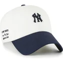 bone-curvo-bege-e-azul-marinho-ajustavel-clean-up-contemporary-two-tone-da-new-york-yankees-mlb-da-47-brand