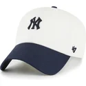 bone-curvo-bege-e-azul-marinho-ajustavel-clean-up-contemporary-two-tone-da-new-york-yankees-mlb-da-47-brand