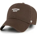 bone-curvo-castanho-ajustavel-coffee-hat-phrase-clean-up-base-runner-icon-da-47-brand