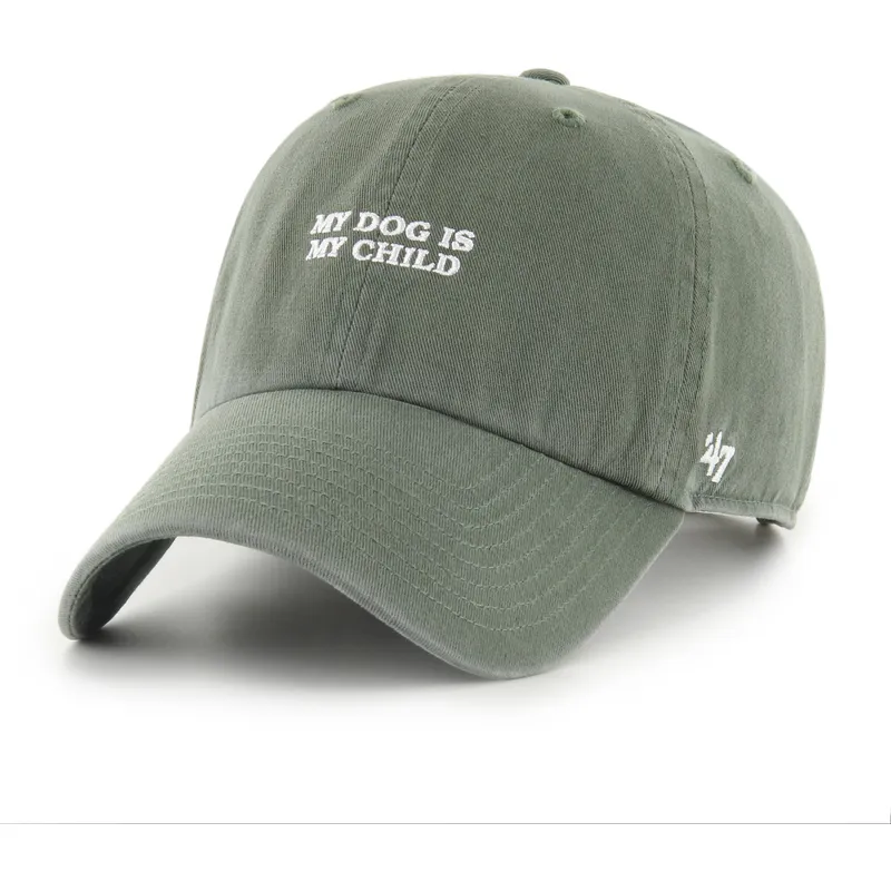 bone-curvo-verde-ajustavel-my-dog-is-my-child-phrase-clean-up-base-runner-icon-da-47-brand