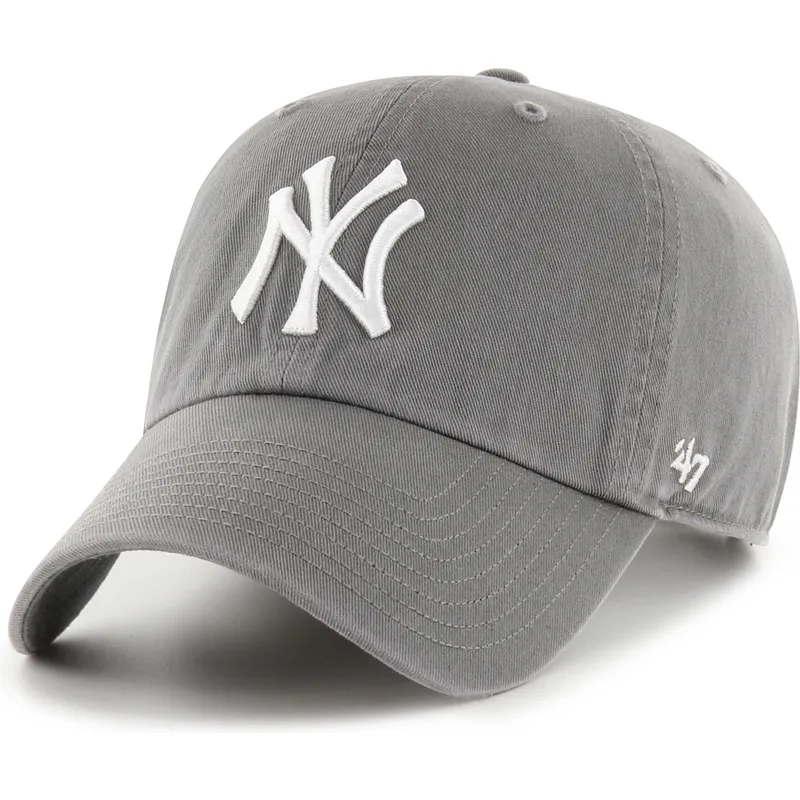 bone-curvo-cinza-ajustavel-clean-up-no-loop-label-da-new-york-yankees-mlb-da-47-brand