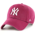 bone-curvo-vermelho-ajustavel-clean-up-galaxy-da-new-york-yankees-mlb-da-47-brand