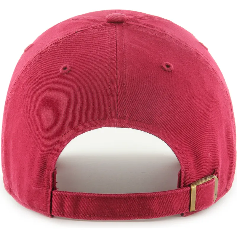 bone-curvo-vermelho-escuro-ajustavel-clean-up-da-new-york-yankees-mlb-da-47-brand