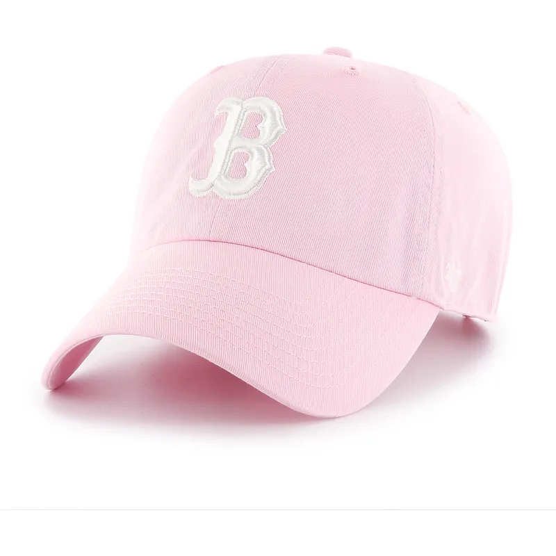 bone-curvo-rosa-ajustavel-clean-up-da-boston-red-sox-mlb-da-47-brand