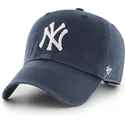 bone-curvo-azul-marinho-ajustavel-clean-up-da-new-york-yankees-mlb-da-47-brand