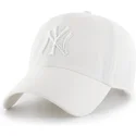 bone-curvo-branco-com-logo-branco-ajustavel-clean-up-da-new-york-yankees-mlb-da-47-brand