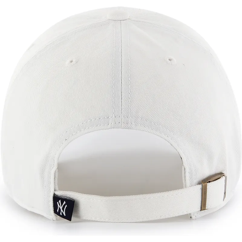 bone-curvo-branco-com-logo-branco-ajustavel-clean-up-da-new-york-yankees-mlb-da-47-brand