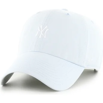 Boné curvo azul claro ajustável Clean Up Base Runner da New York Yankees MLB da 47 Brand