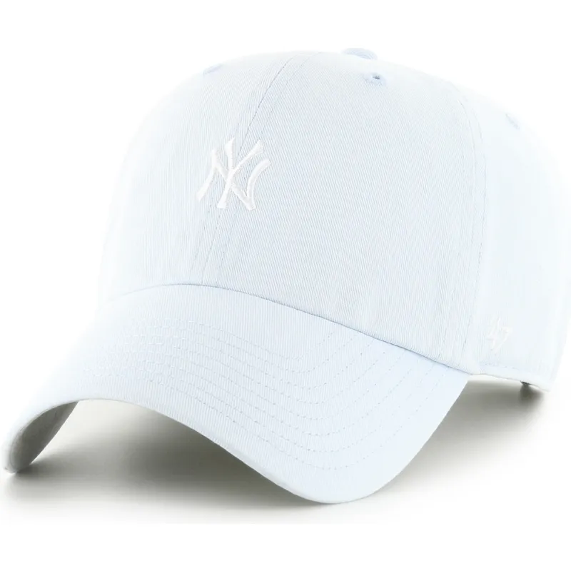 bone-curvo-azul-claro-ajustavel-clean-up-base-runner-da-new-york-yankees-mlb-da-47-brand