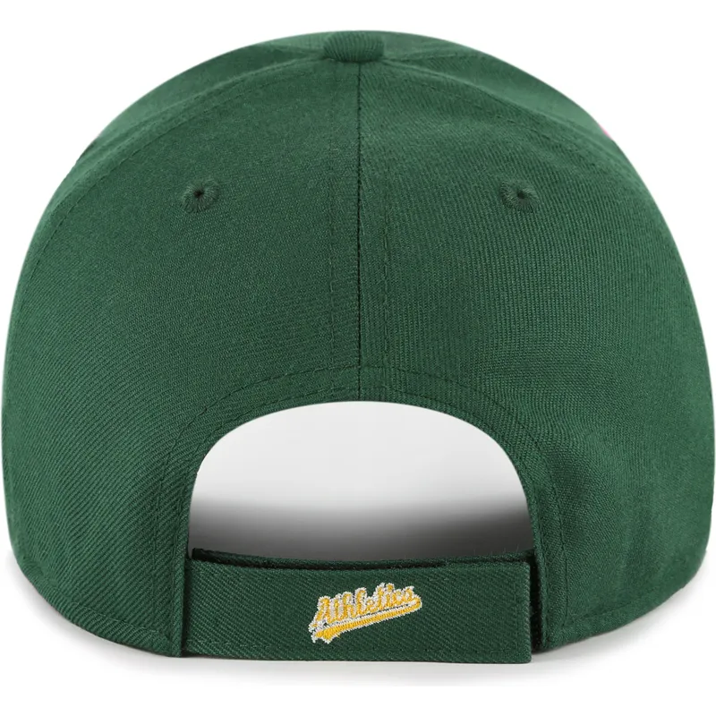 bone-curvo-verde-ajustavel-mvp-ballpark-script-shot-da-oakland-athletics-mlb-da-47-brand