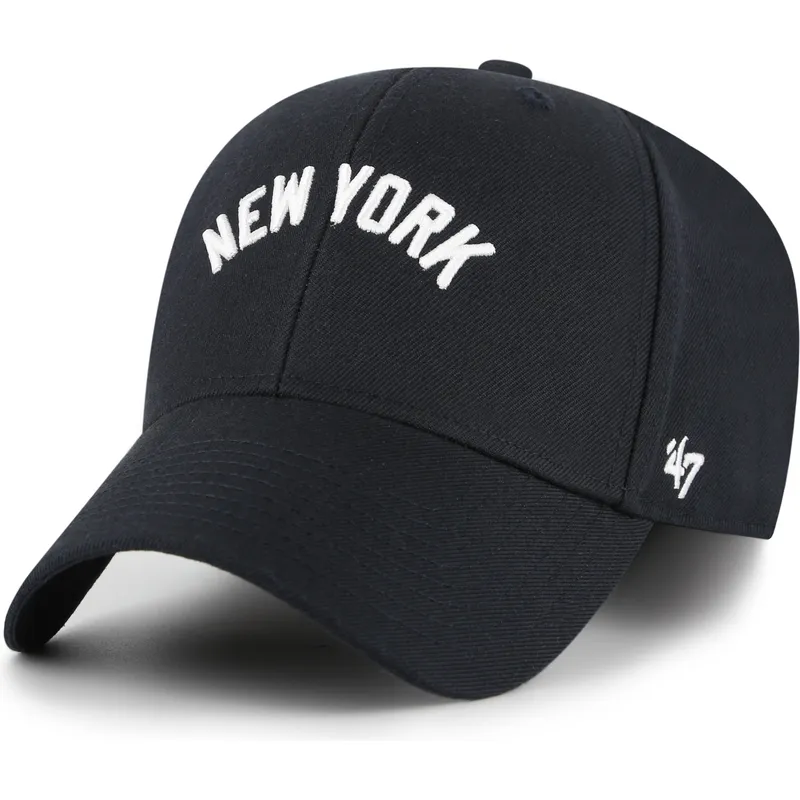 bone-curvo-azul-marinho-ajustavel-mvp-ballpark-script-shot-da-new-york-yankees-mlb-da-47-brand