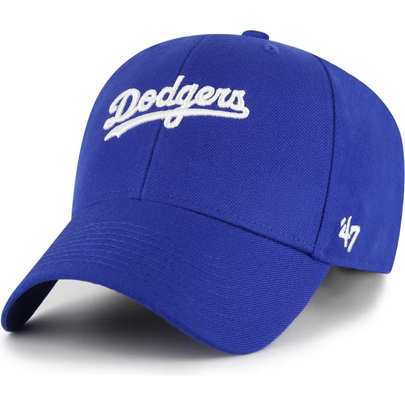 bone-curvo-azul-ajustavel-mvp-ballpark-script-shot-da-los-angeles-dodgers-mlb-da-47-brand