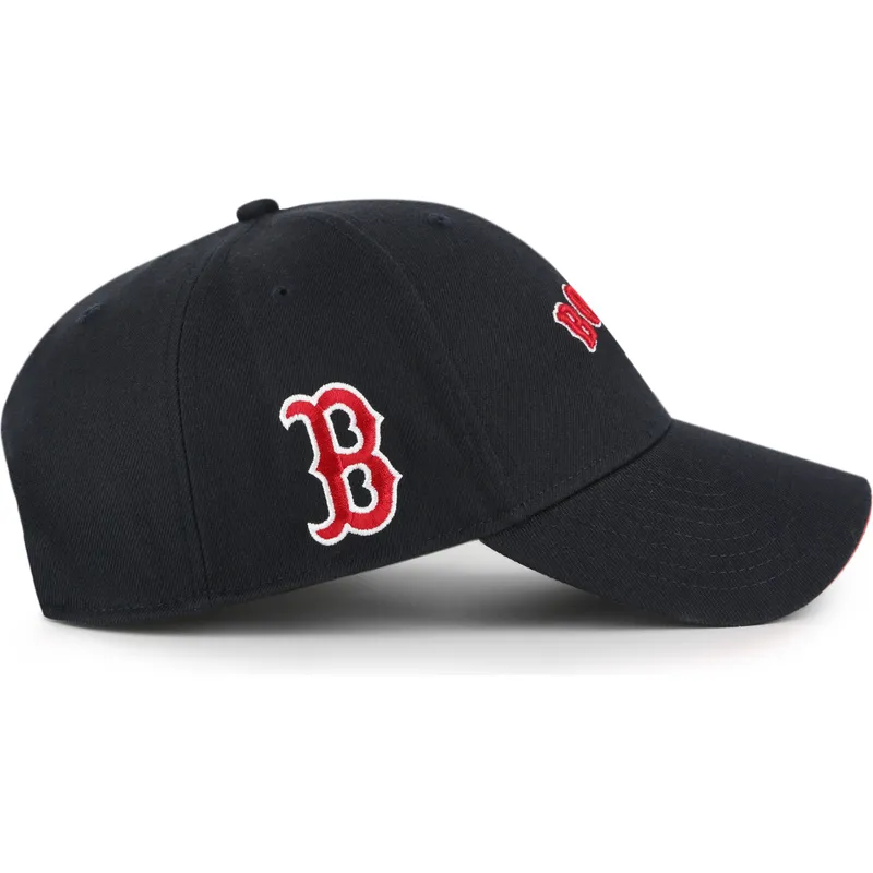 bone-curvo-azul-marinho-ajustavel-mvp-ballpark-script-shot-da-boston-red-sox-mlb-da-47-brand