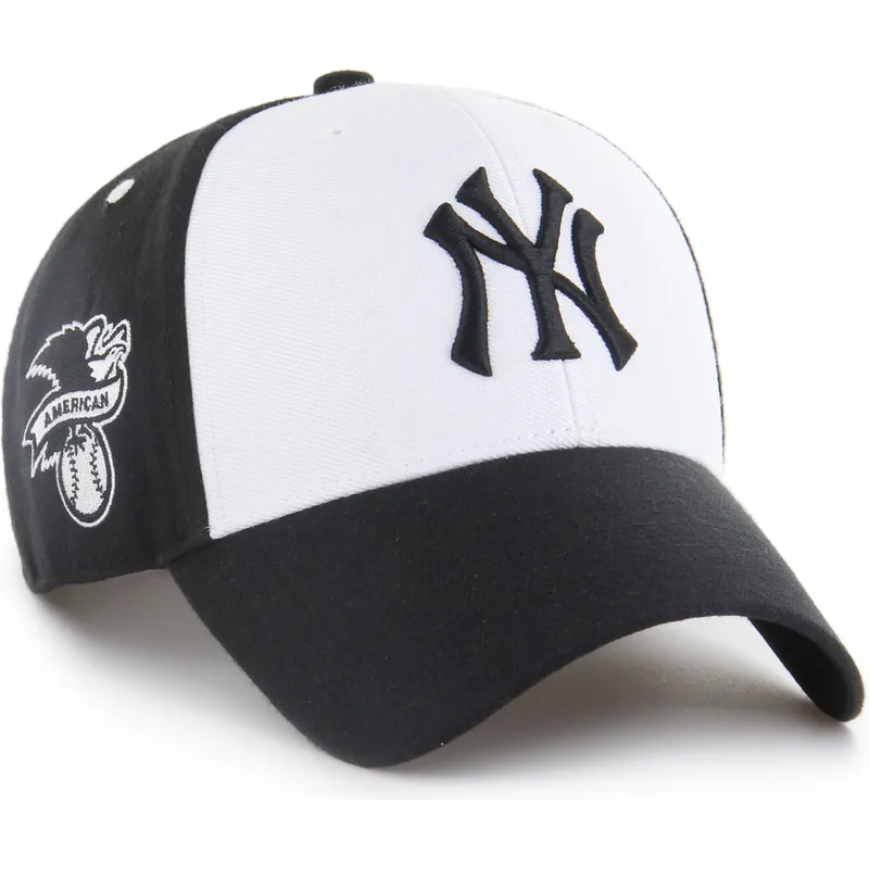 bone-curvo-preto-e-branco-snapback-mvp-replica-sure-shot-da-new-york-yankees-mlb-da-47-brand