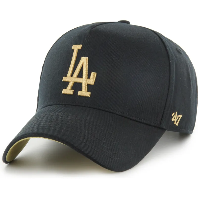 bone-curvo-preto-snapback-mvp-dt-sure-shot-two-tone-cotton-da-los-angeles-dodgers-mlb-da-47-brand