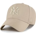 bone-curvo-khaki-snapback-con-logo-khaki-mvp-da-new-york-yankees-mlb-da-47-brand