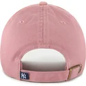 bone-curvo-rosa-ajustavel-com-logo-rosa-clean-up-da-new-york-yankees-mlb-da-47-brand